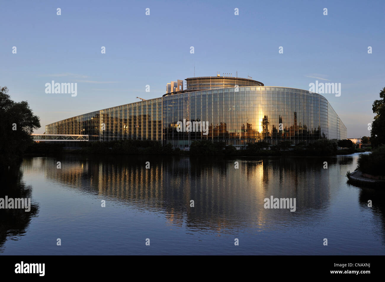 Francia, Bas Rhin, en Estrasburgo, el Parlamento Europeo por la empresa de arquitectura Estudio de Arquitectura Foto de stock
