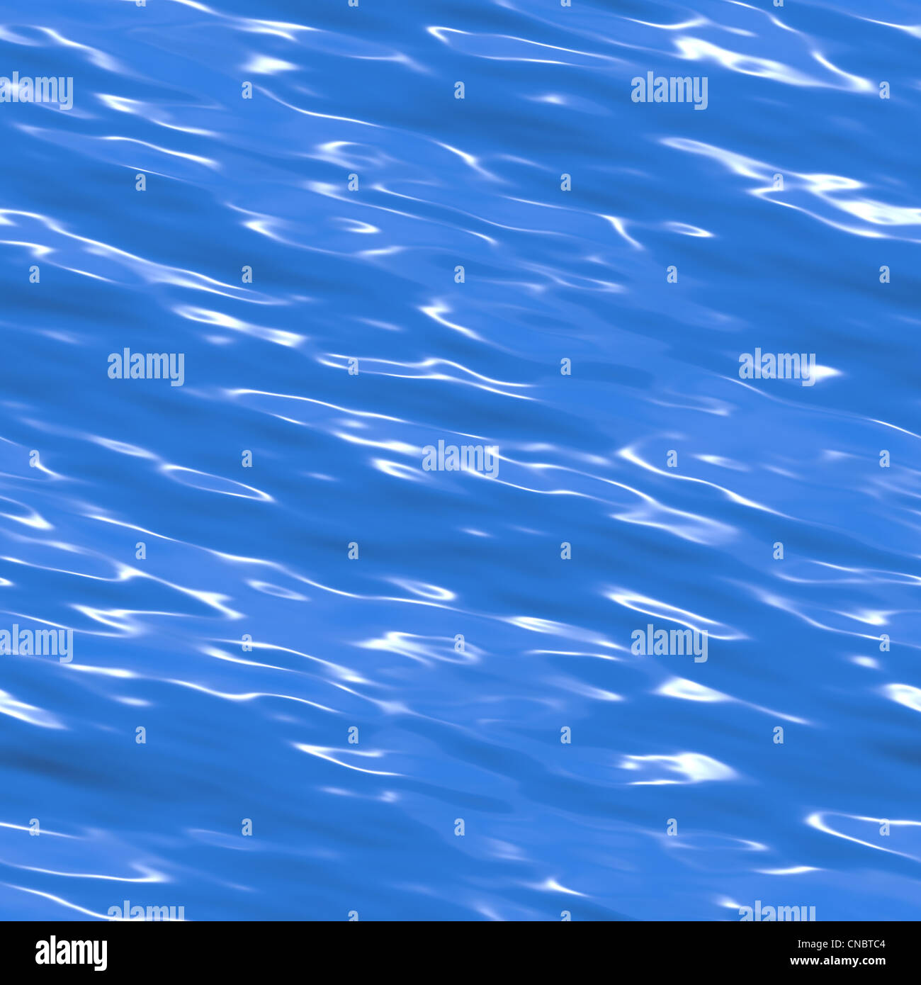 Una textura de agua azul que los azulejos perfectamente como un patrón. Foto de stock