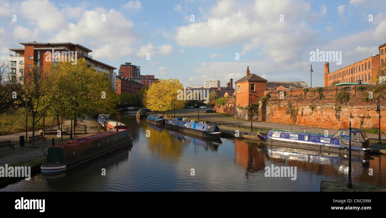 Inglaterra, Manchester, Castlefield, Bridgewater Canal cuenca Foto de stock