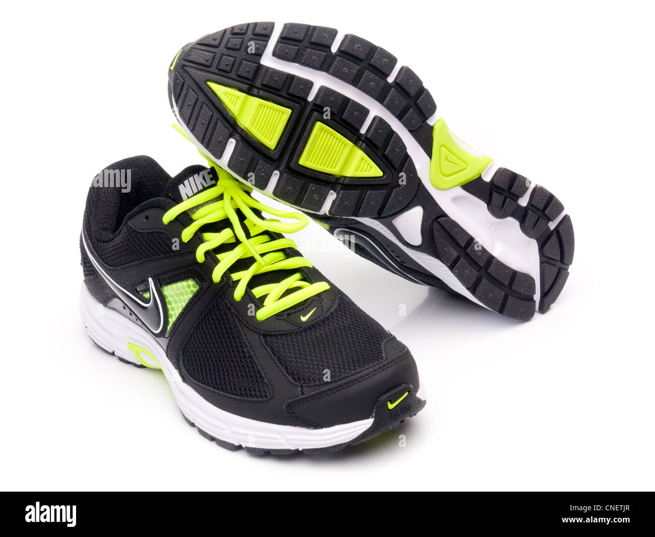 Negro zapatos Nike Running Fotografía de stock - Alamy