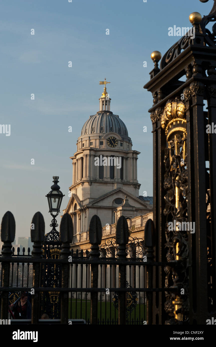 Capilla de San Pablo y San Pedro Real Old Royal Naval College de Greenwich, Londres, Gran Bretaña. Foto de stock