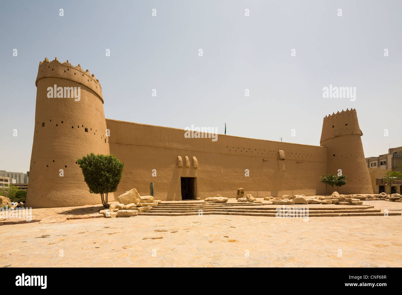 El Masmak Fort, el centro histórico, Riyadh, Arabia Saudita Foto de stock
