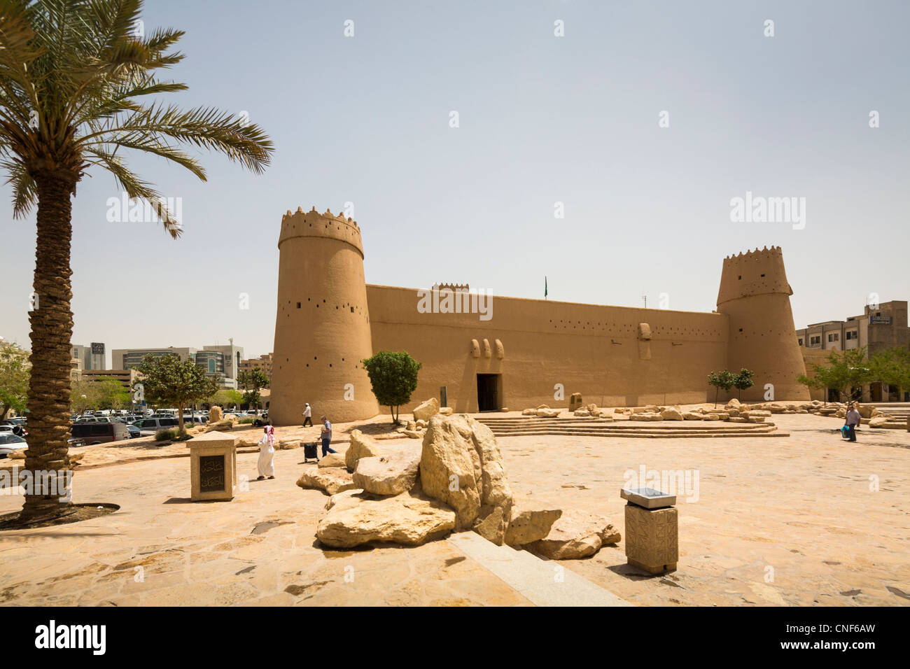El Masmak Fort, el centro histórico, Riyadh, Arabia Saudita Foto de stock