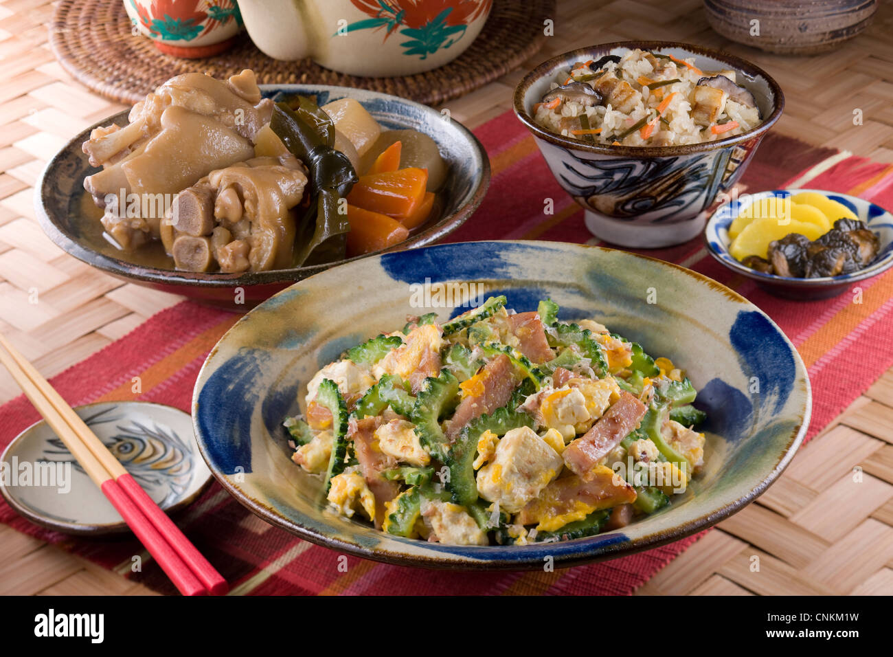 Cocina de Okinawa Foto de stock