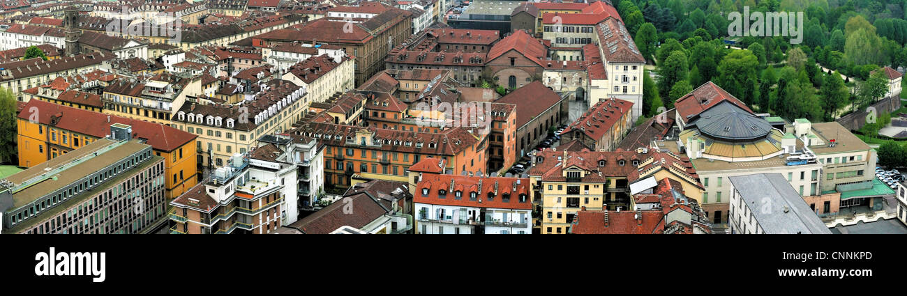 Vista panorámica de Turín Foto de stock