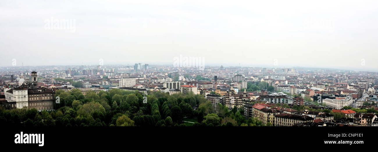 Vista panorámica de Turín Foto de stock