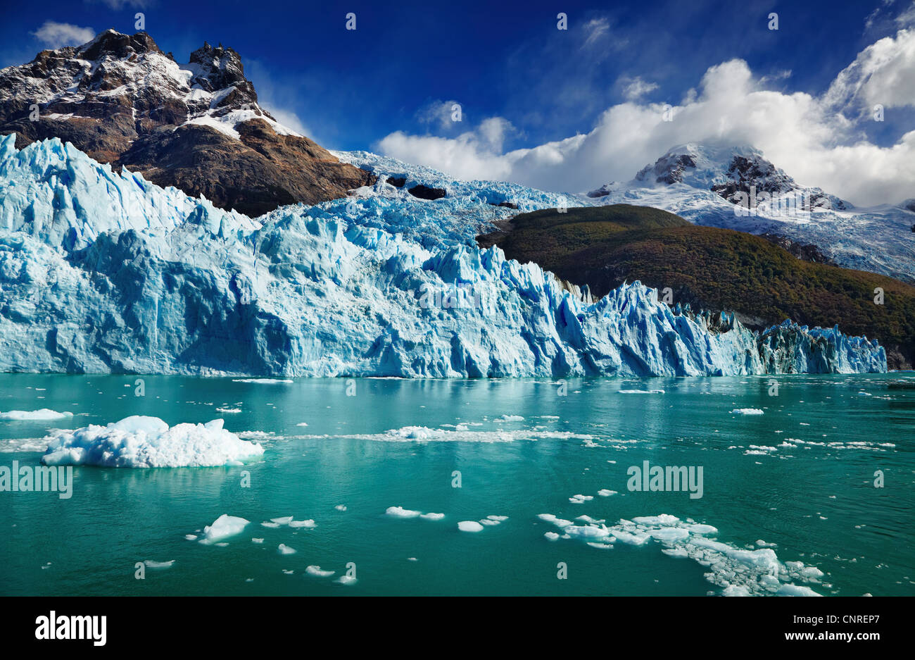 El Glaciar Spegazzini, Lago Argentino, Patagonia, Argentina Foto de stock