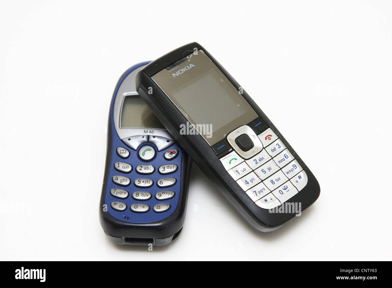 Teléfono móvil Nokia Siemens Foto de stock