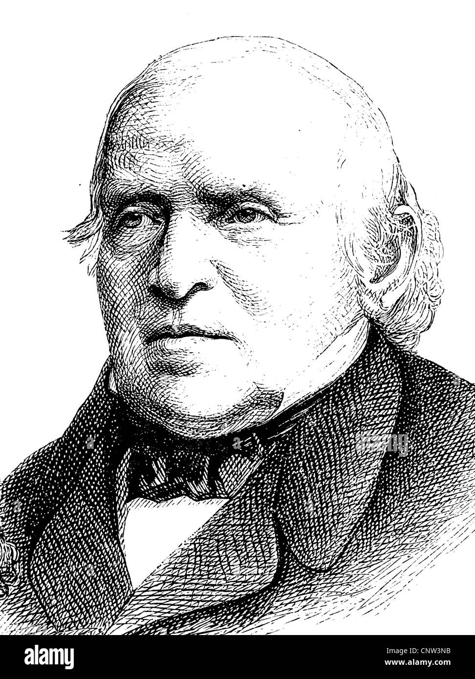 Christian Gottfried Ehrenberg, 1795-1876, un zoólogo Alemán, el microbiólogo, ecologista, geólogo y el fundador de micropaleo Foto de stock