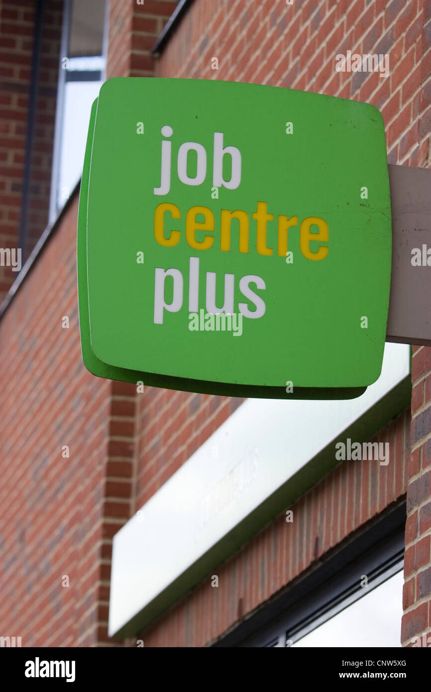 Job Centre plus sign Walthamstow Londres Foto de stock