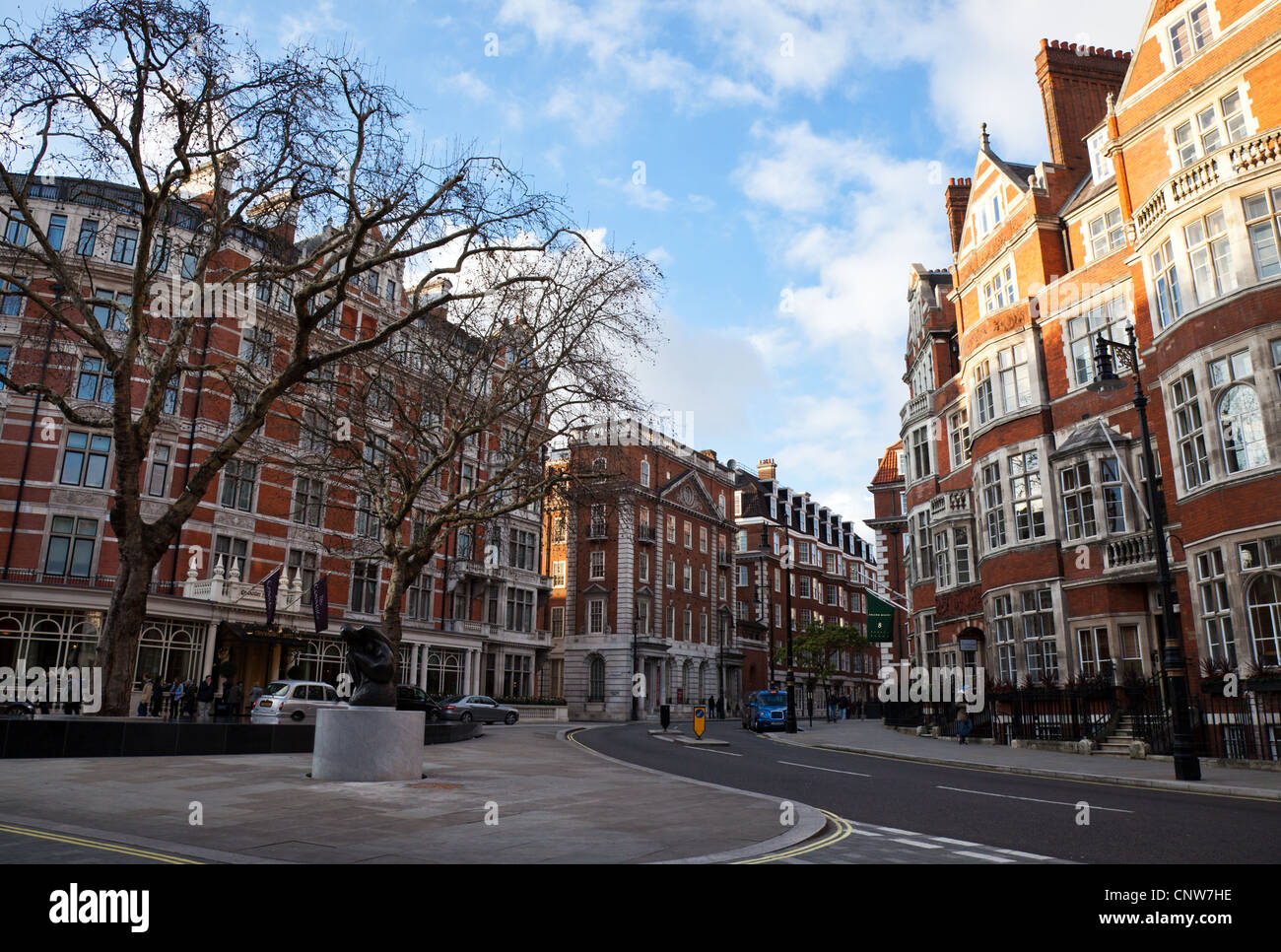 Europa Inglaterra Londres, las casas de Mount Street Foto de stock