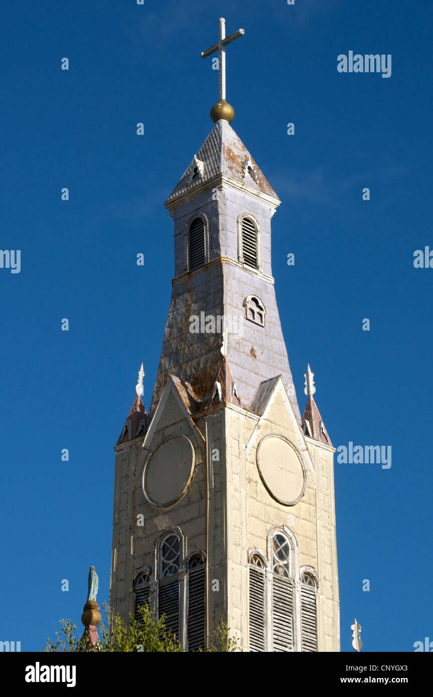 Campanario de la catedral de castro Chiloe Chile Foto de stock