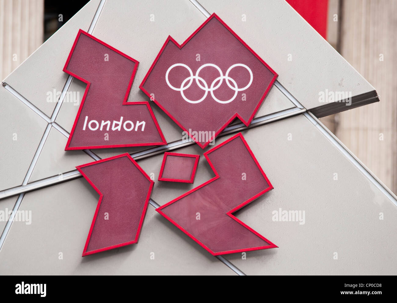 Juegos Olímpicos de Londres 2012 en Trafalgar Square en Londres, Inglaterra, Reino Unido. Foto de stock