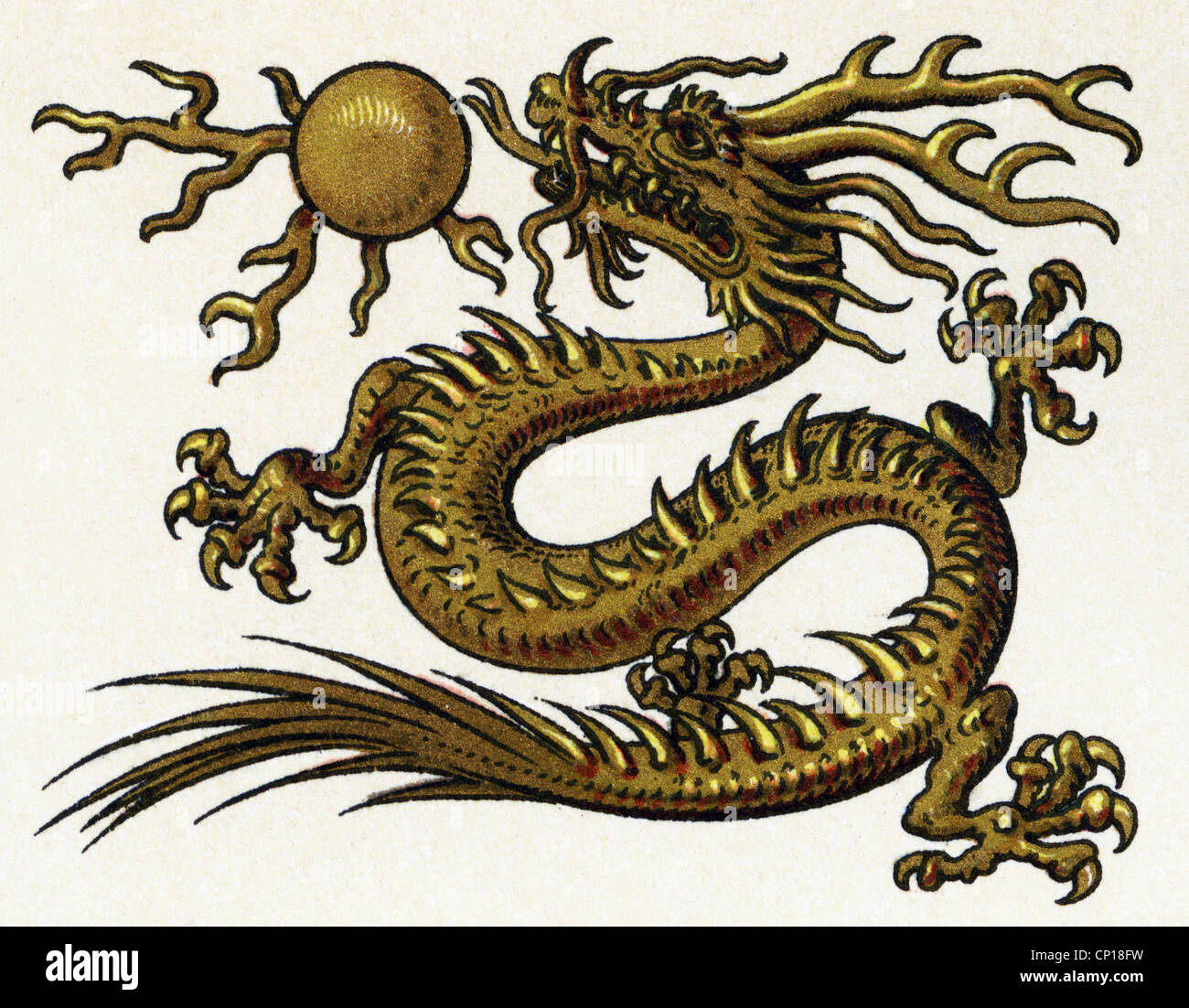 Heraldica Escudo De Armas China Simbolo De La Familia Imperial Hasta 1911 Cromolitografo Meyers Konversationslexikon Leipzig Y Viena 1897 Dragon Imperio Dinastia Qing Dinastia Manchu Animal Fabuloso Enciclopedia Historico Siglo 19 Derechos