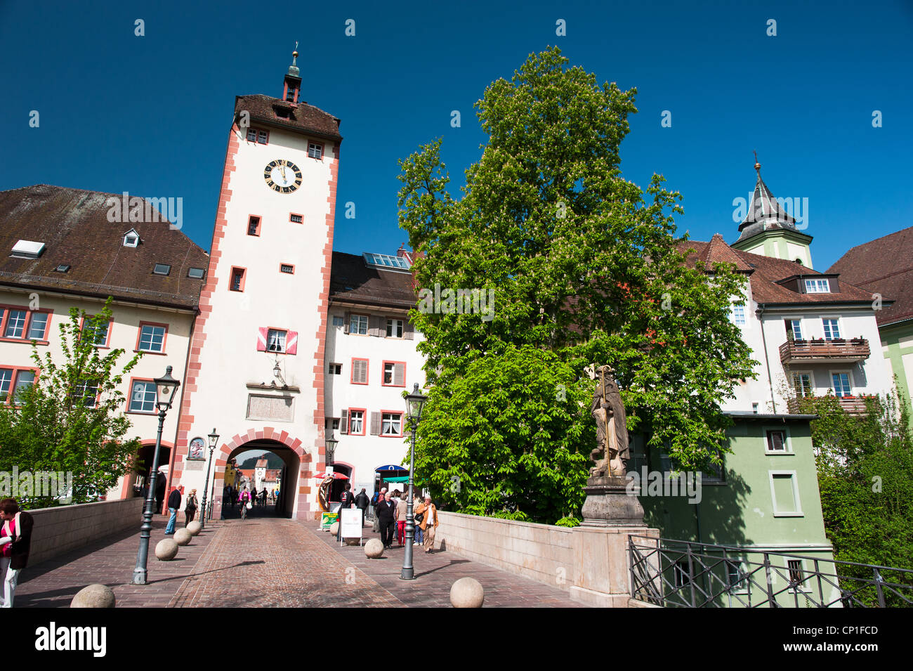 Centro histórico de la ciudad de Waldshut, Alemania, 2012 Foto de stock