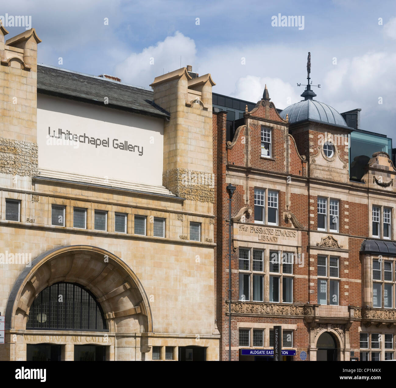La Whitechapel Art Gallery, Londres, Inglaterra. Foto de stock