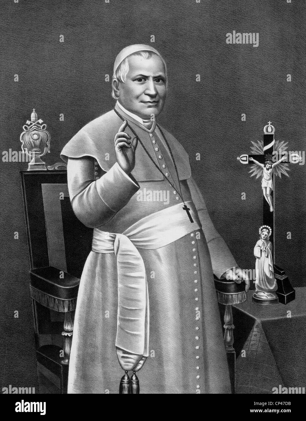 El Papa Pío IX (1792-1878) Foto de stock