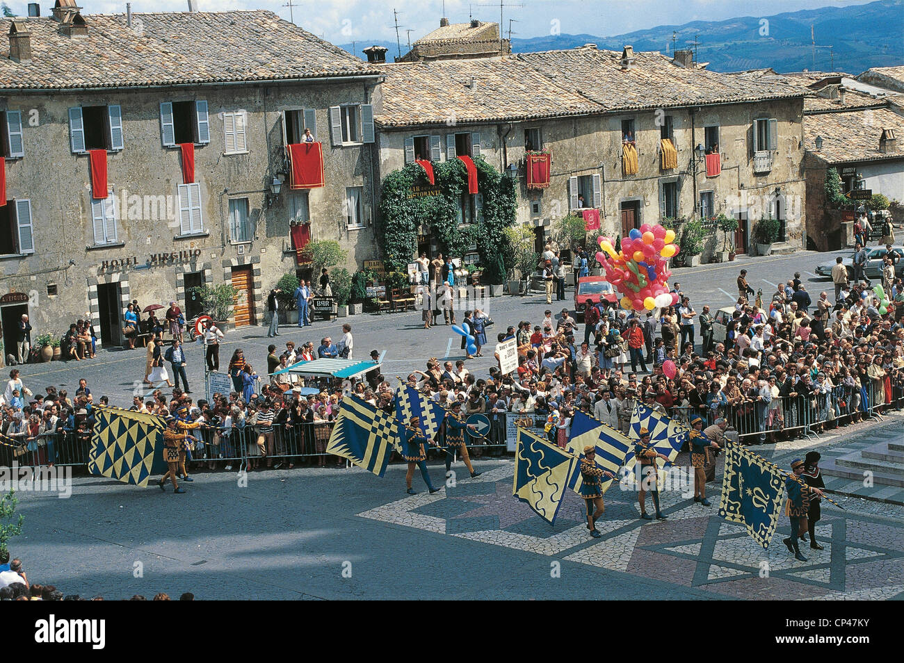 Umbria - Orvieto (TR), el desfile histórico Foto de stock