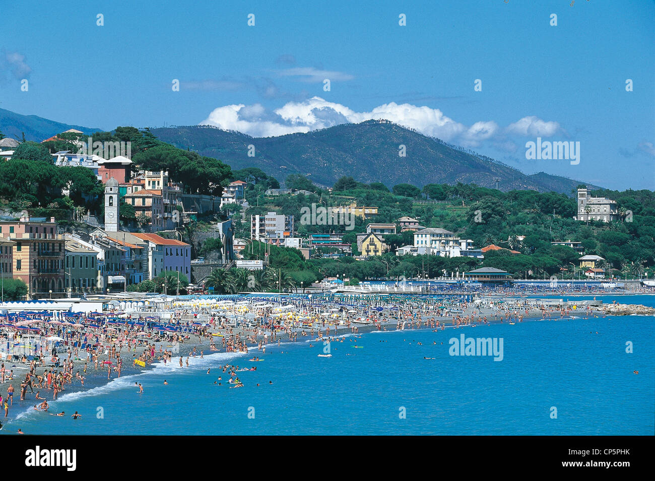 Liguria - Celle Ligure (Sv). La costa. Foto de stock