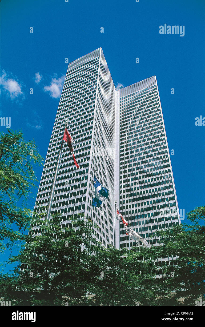 Canadá - Quebec - Montreal. La plaza Ville Marie. Foto de stock