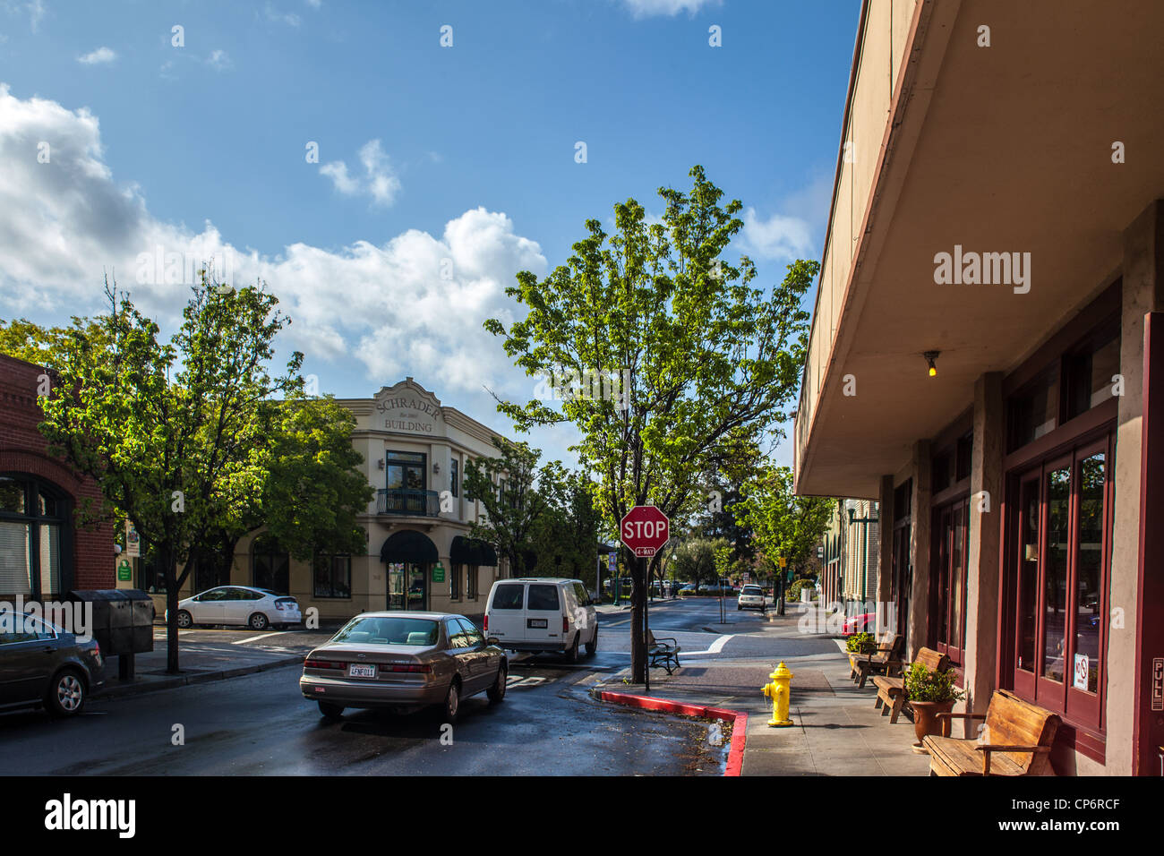 Escenas de Downtown Campbell, California Fotografía de stock Alamy