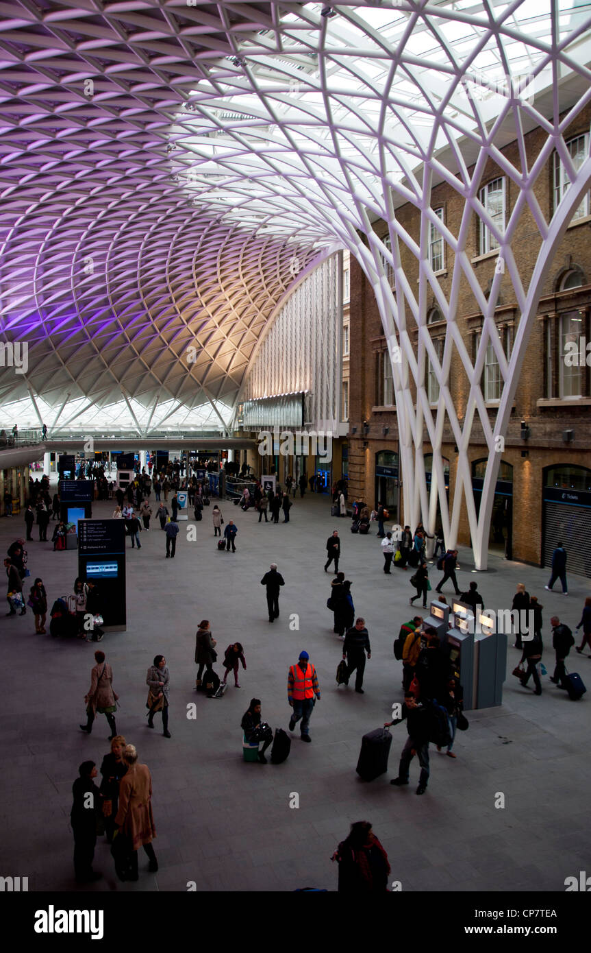 La estación de Kings Cross, Londres Foto de stock
