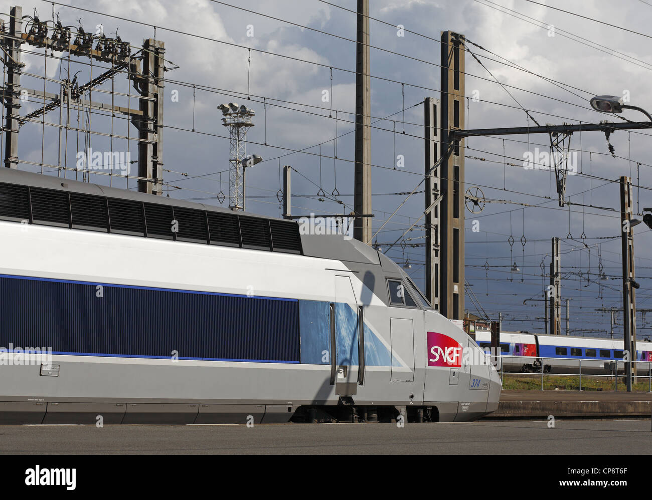 La SNCF TGV de alta velocidad, Francia Foto de stock