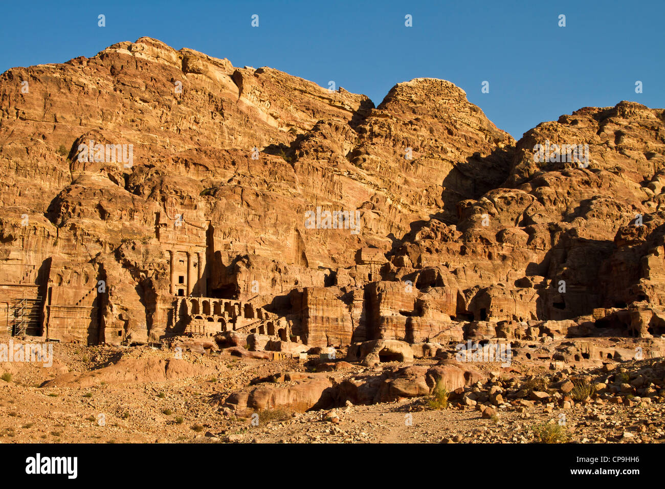Petra, Jordania tumbas de montaña Foto de stock