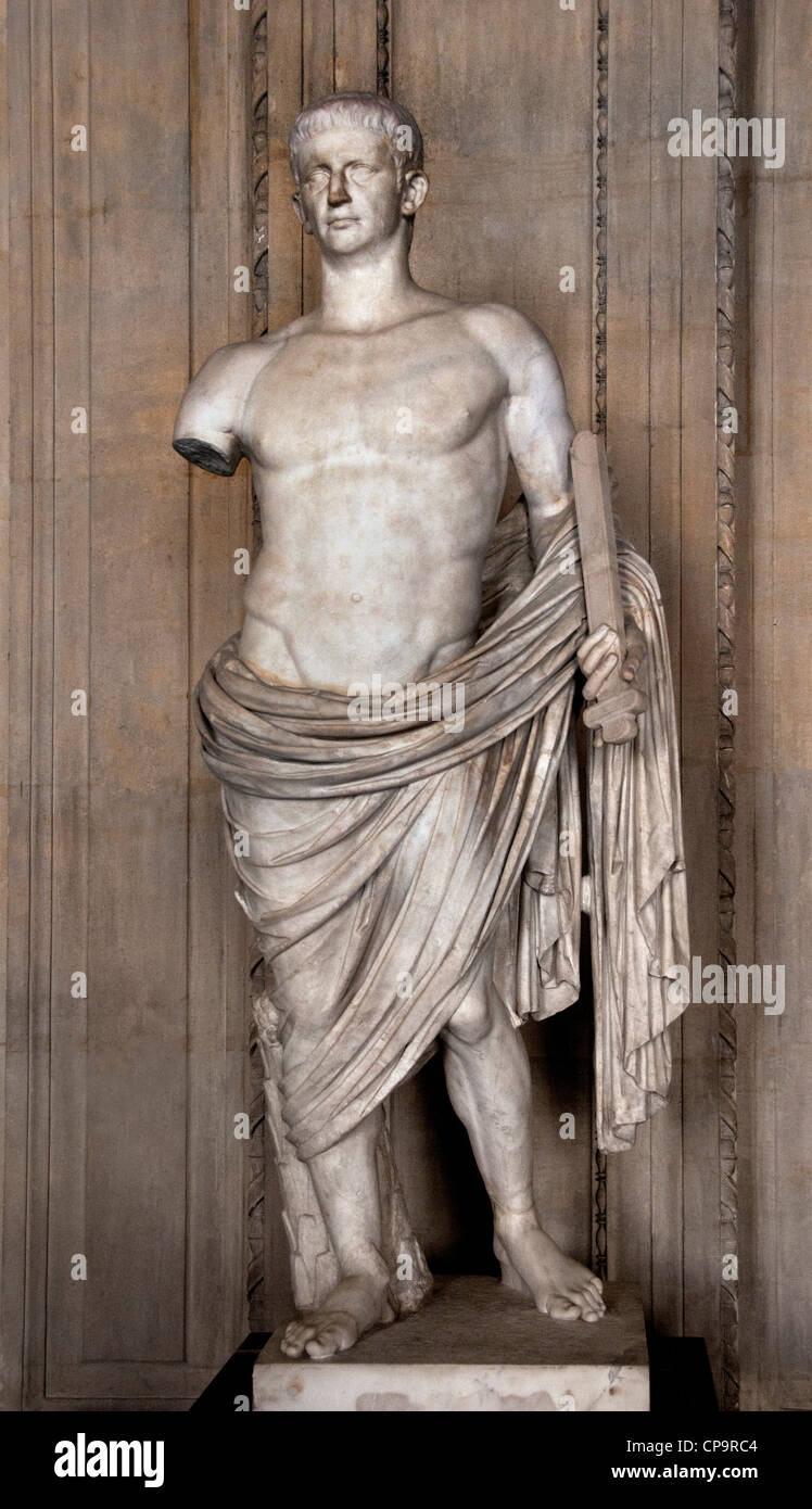El emperador Claudius 42 -54 AD Roma romano del siglo 1 D.C. Foto de stock