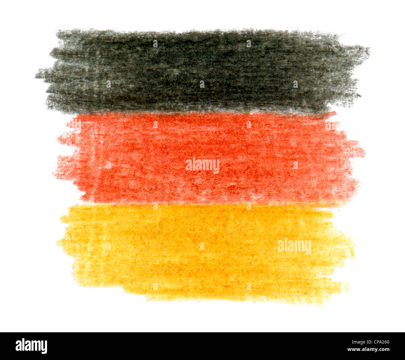 Bandera Alemana Dibujo A Lapiz Fotografia De Stock Alamy