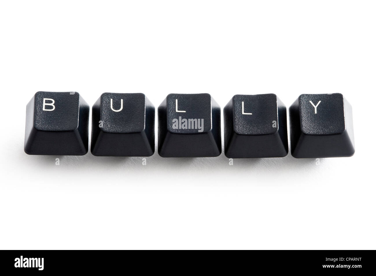 Teclas de computadora la ortografía de la palabra bully ilustrando el