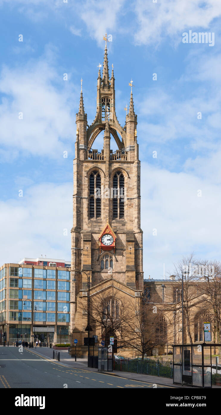 Iglesia Catedral de San Nicolás, antiguo Newcastle upon Tyne Foto de stock