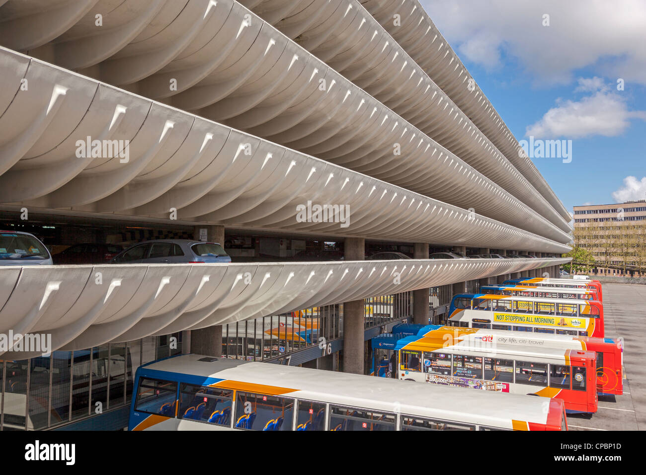 La estación de autobuses de Preston, construido en 1969 Fotografía de