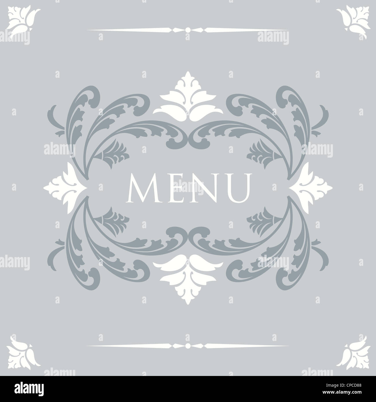 Diseño de la cubierta del menú Foto de stock