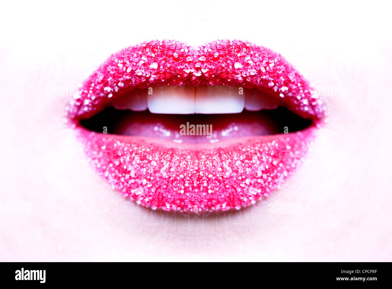 Cerrar los labios de azúcar Fotografía de stock - Alamy