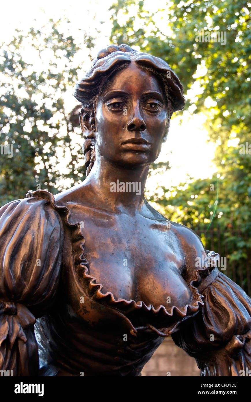 Estatua de Molly Malone, Grafton Street, Dublin, República de Irlanda, Europa Foto de stock