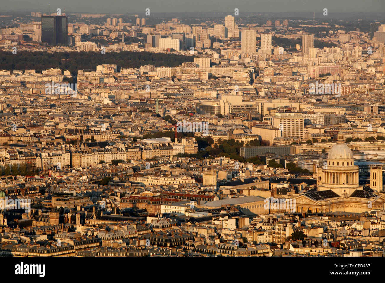 Vista aérea de París, Francia, Europa Foto de stock