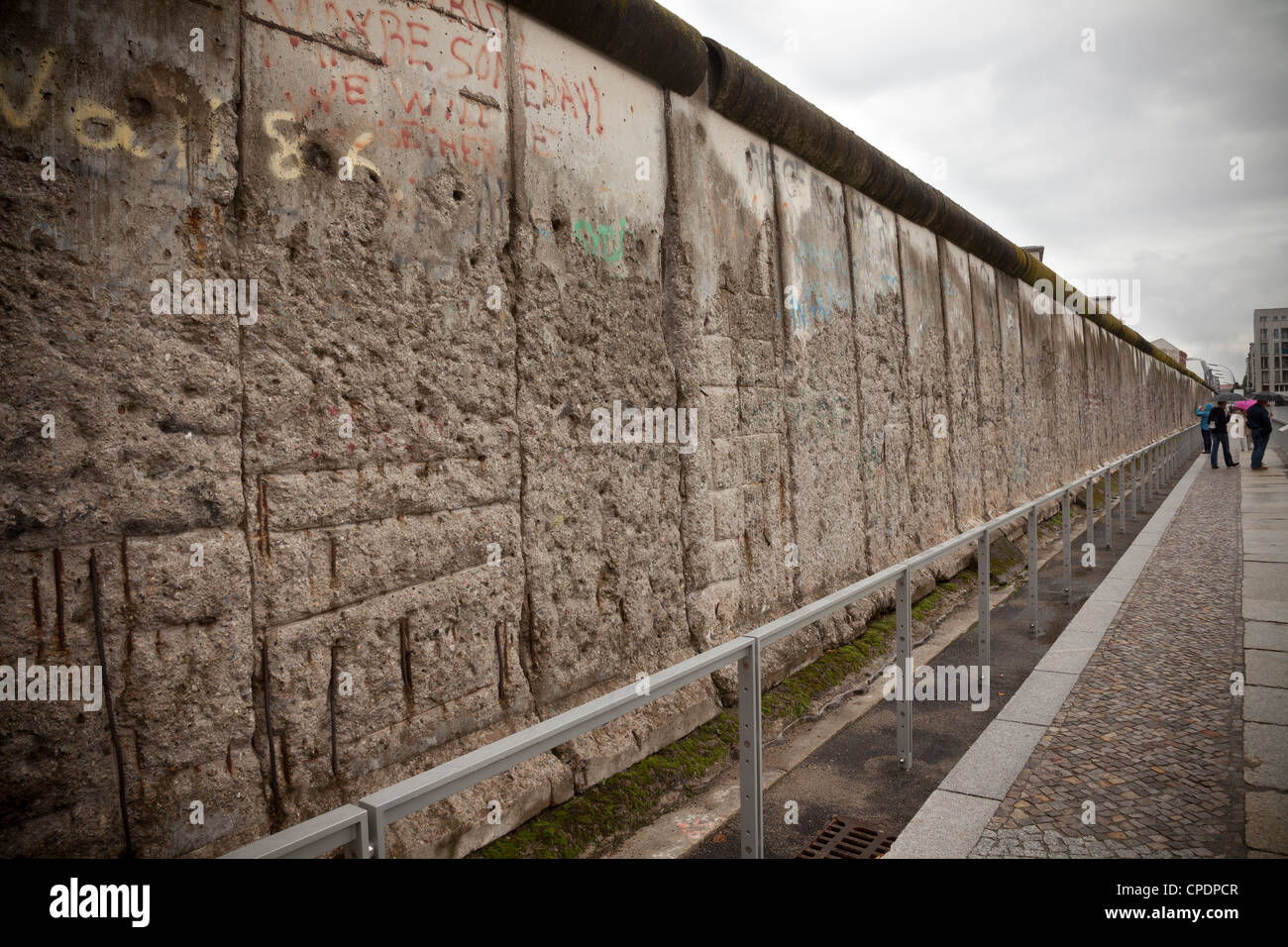 El muro de Berlín en la Topografía del Terror. Berlín, Alemania Foto de stock