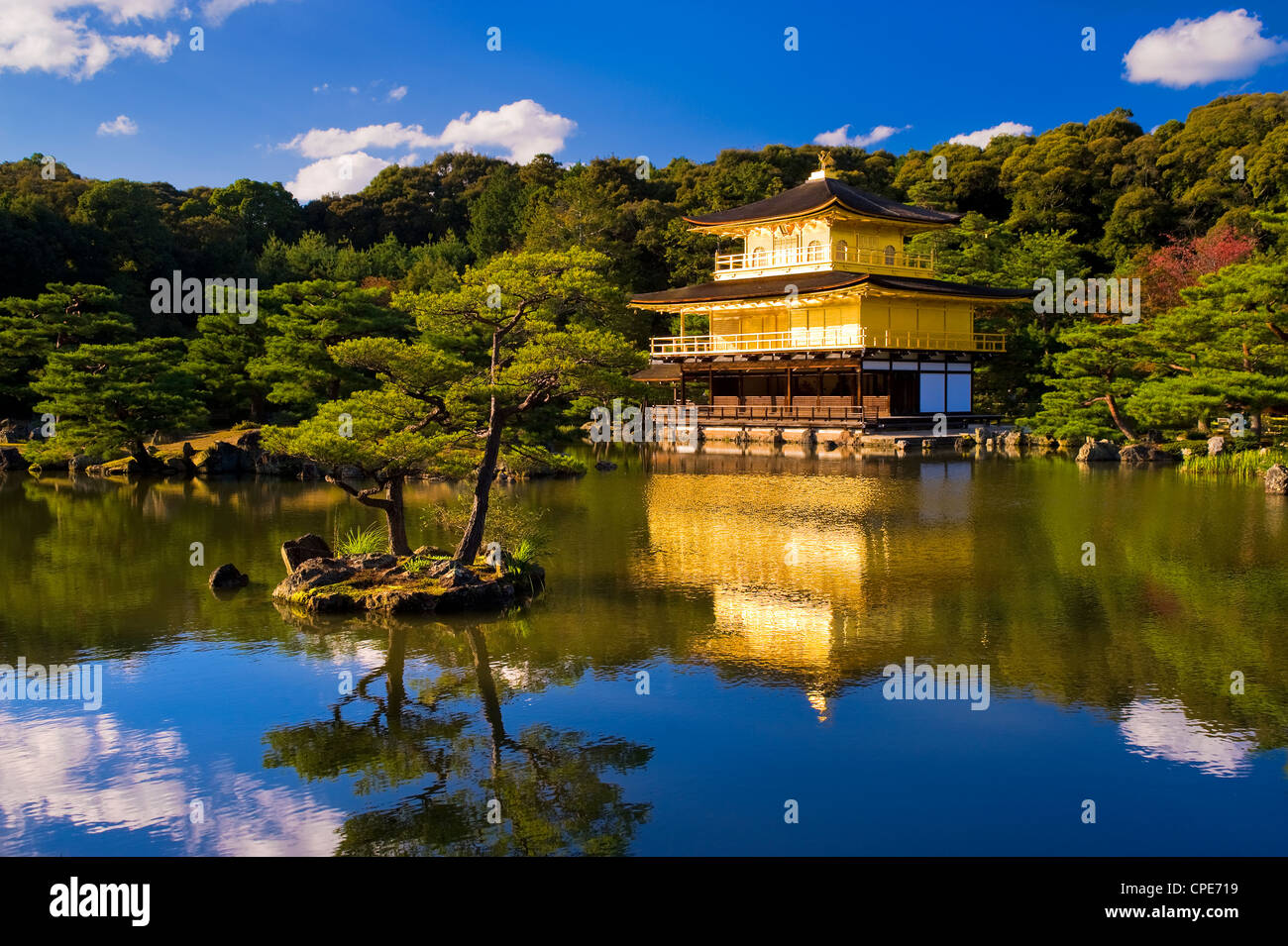 Kinkaku-ji (Templo del Pabellón de Oro), Kyoto, Japón, Asia Foto de stock