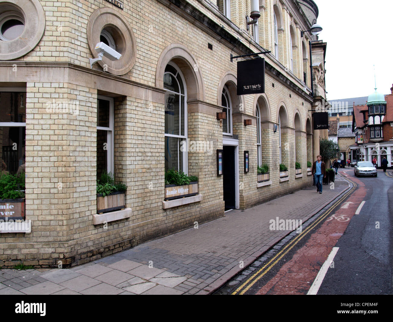 Jamie's Italian Cambridge, un restaurante de Jamie Oliver, REINO UNIDO Foto de stock