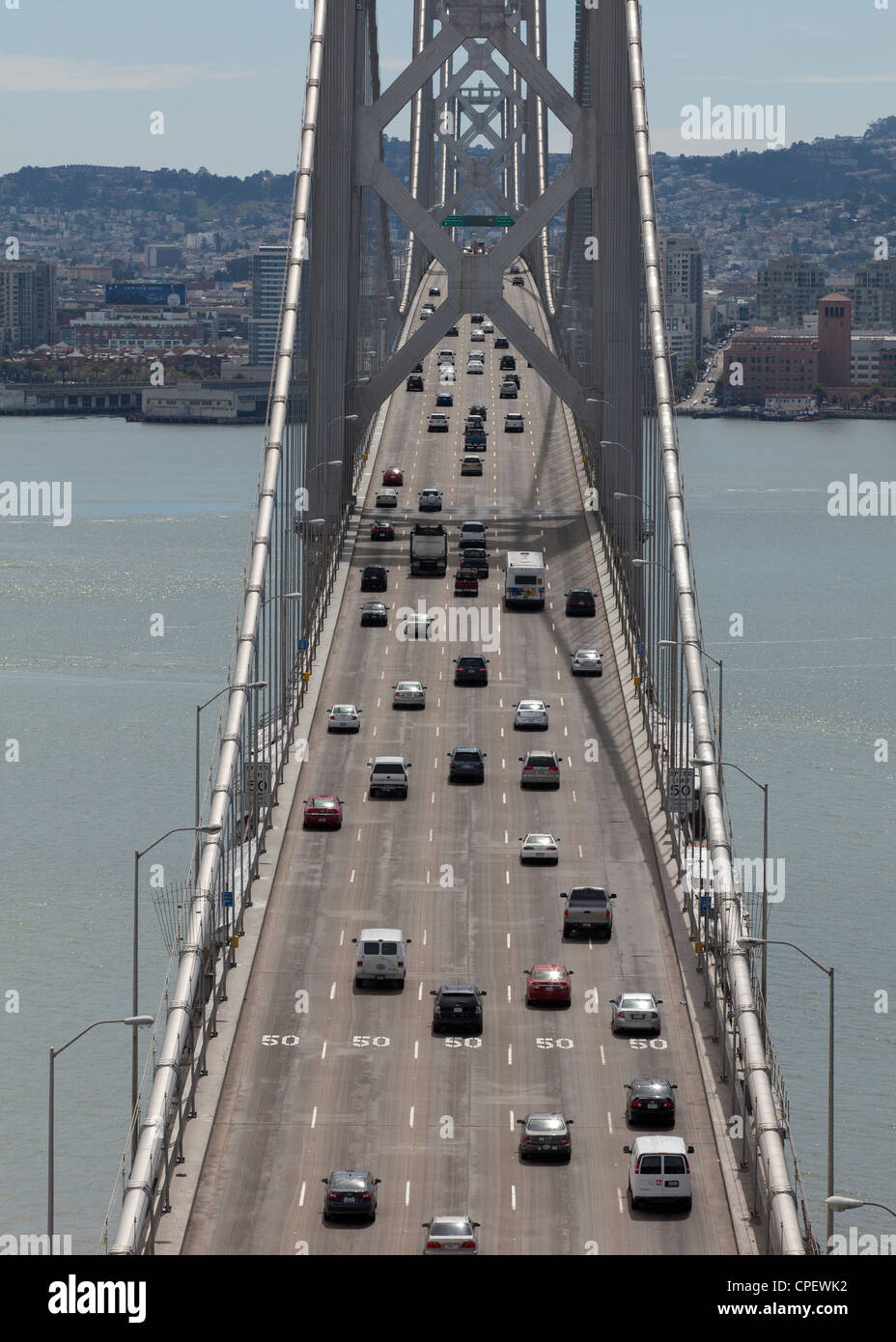 Puente de la Bahía de San Francisco Foto de stock