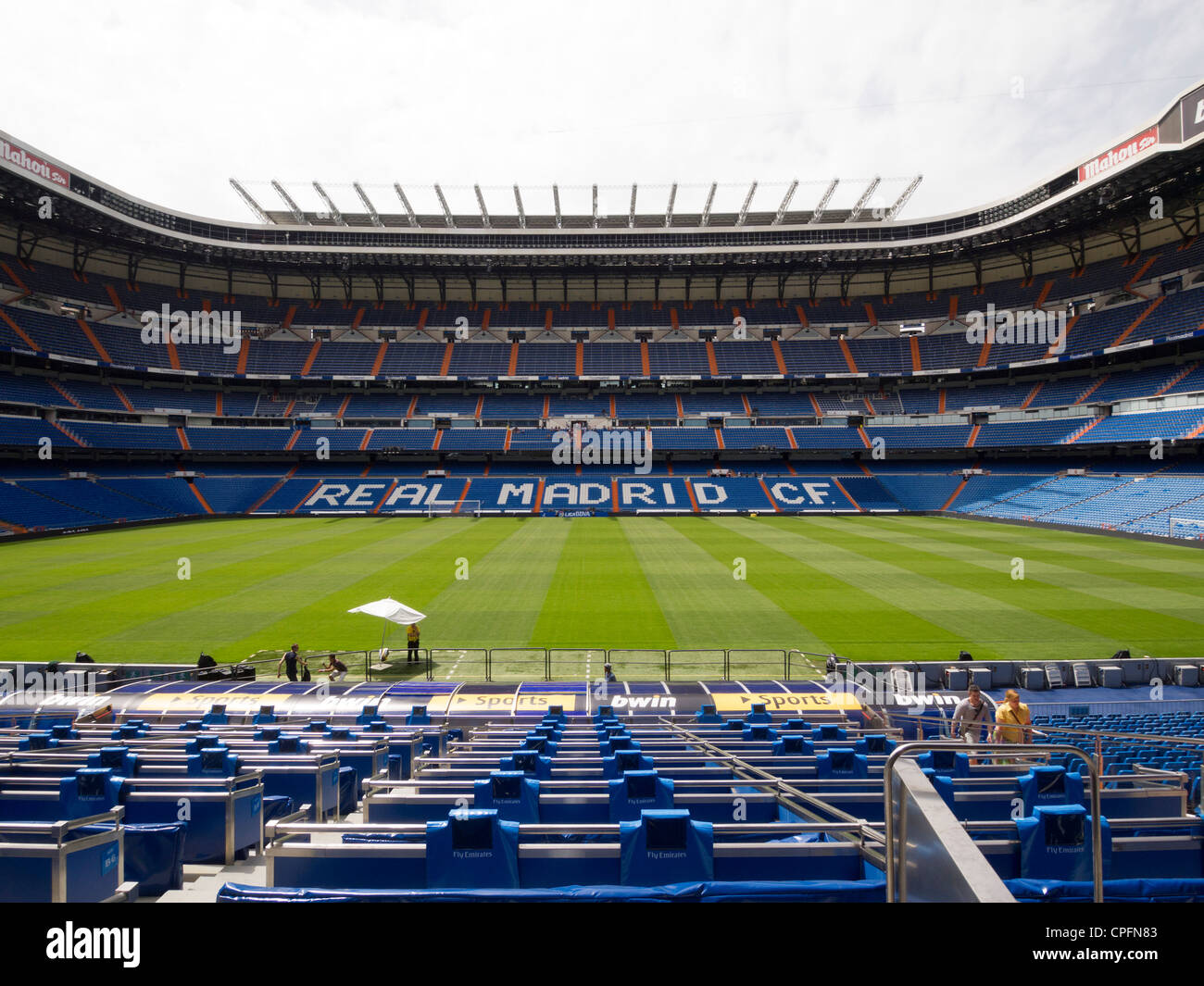 Real Madrid Estadio Santiago Bernabéu de Madrid, España Foto de stock