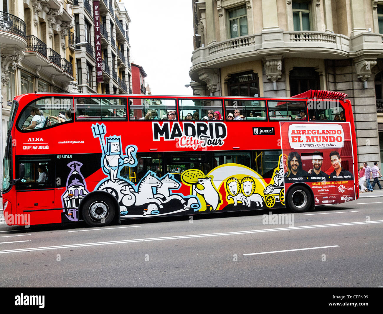 City Tour Bus en Madrid, España Fotografía de stock - Alamy