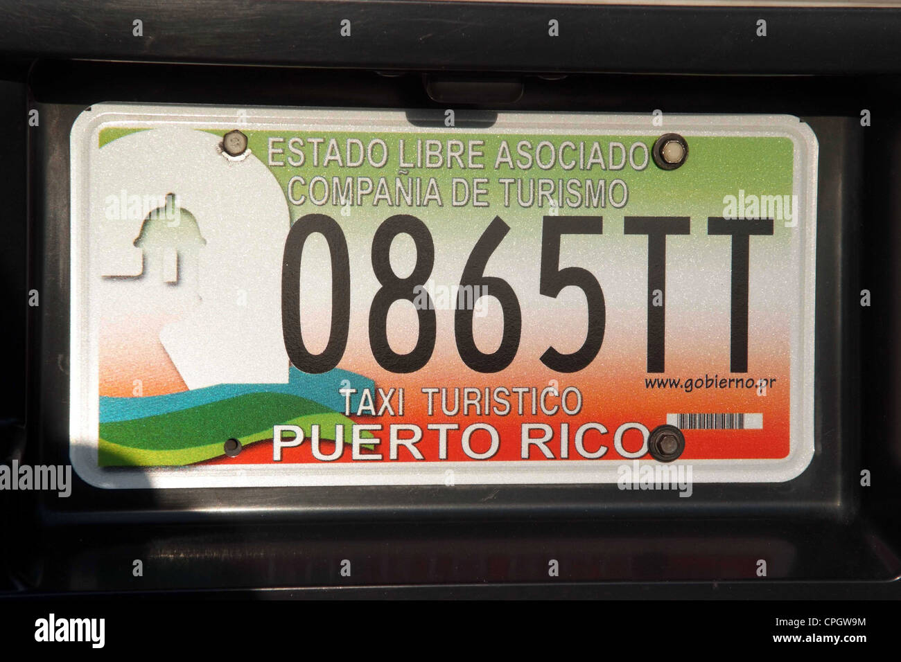 SAN JUAN, PUERTO RICO la placa de Taxi Fotografía de stock - Alamy