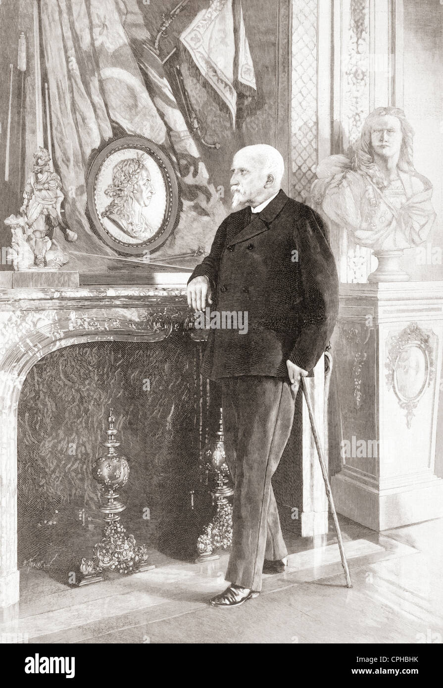 Henri Eugène Louis Philippe d'Orléans, Duc d'Aumale, 1822 -1897. Líder de la facción política Orleanists. Foto de stock