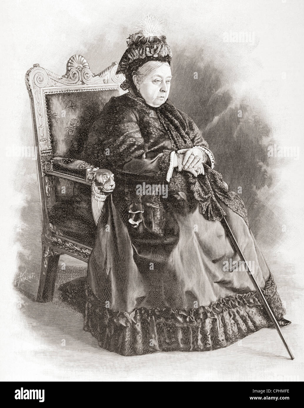 La reina Victoria, Alexandrina Victoria, 1819 - 1901. Foto de stock