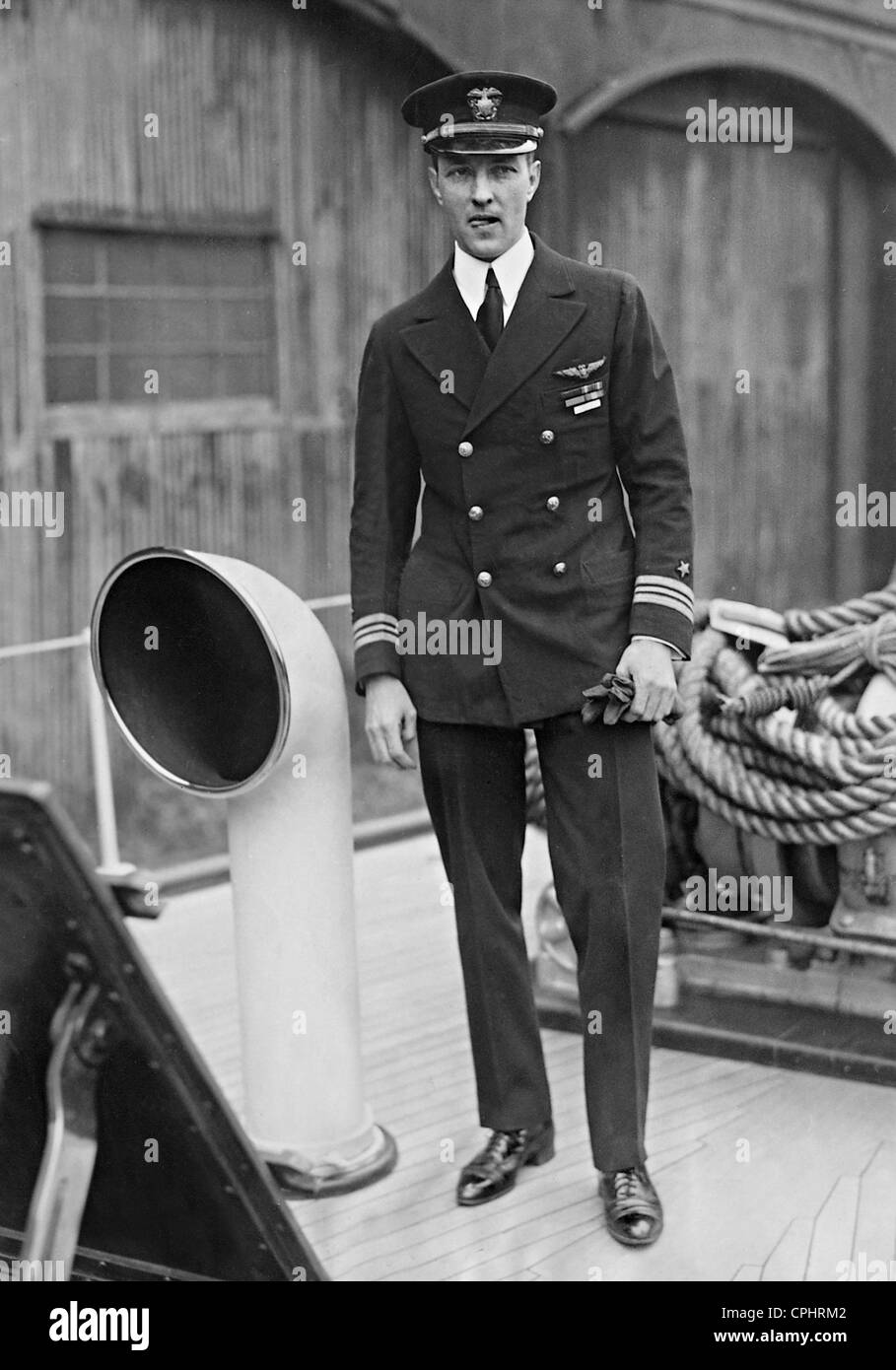 Explorador Ártico norteamericano y pionero de la aviación Richard E. Byrd (1888-1957). Foto de stock