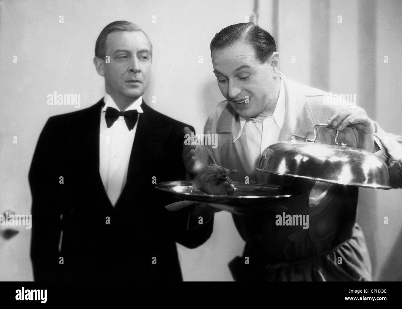 Fritz Odemar y Anton Pointner en 'Miss mujer', 1934 Foto de stock