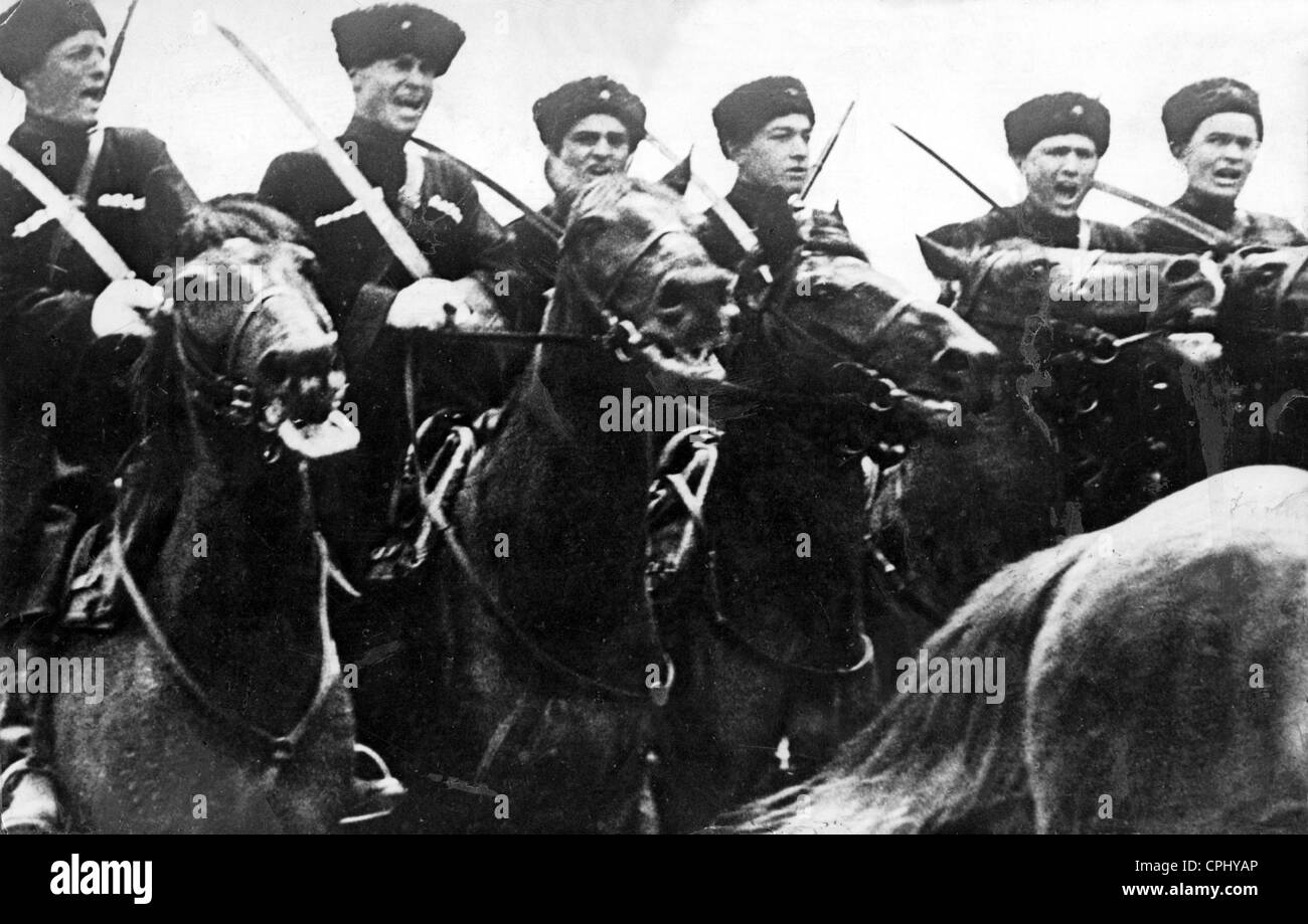 La caballería de Budyonny Foto de stock