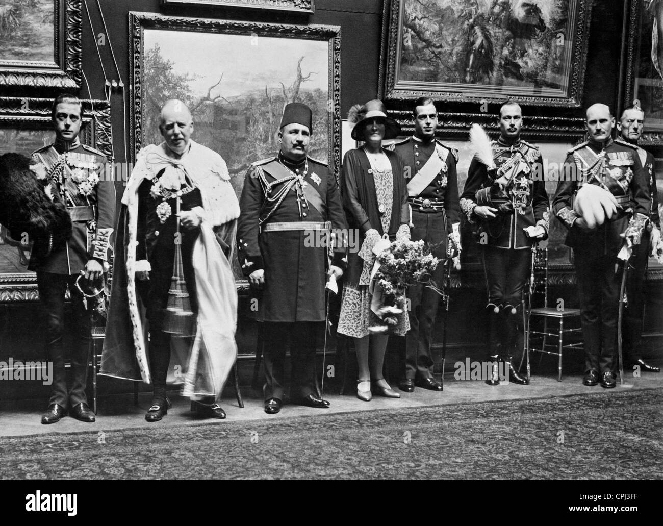 Visita de Estado de Fuad I. en Gran Bretaña, 1929 Foto de stock
